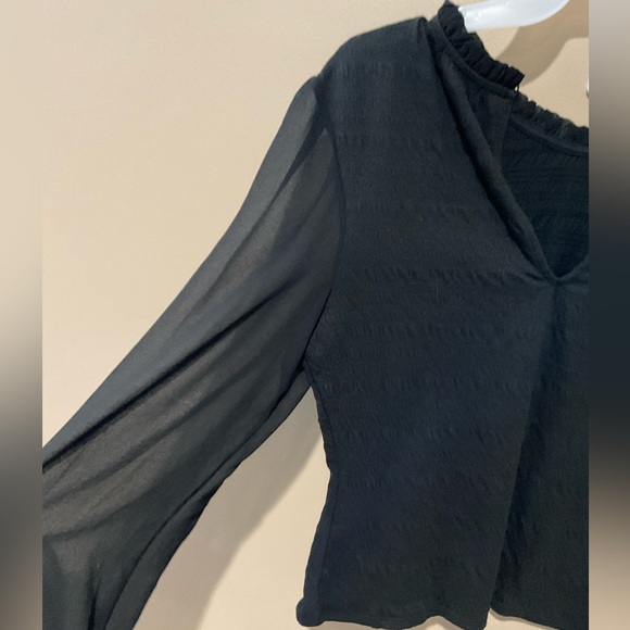 Womens long sleeve blouse. Halogen size med - Picture 4 of 7